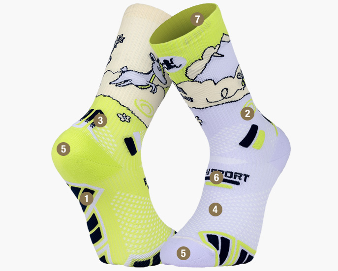 Chaussettes Trail Ultra High Collector DBDB La cham